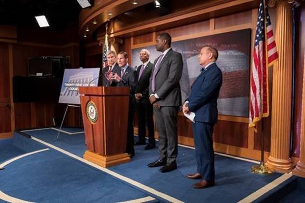 •	U.S. Senators Richard Blumenthal (D-CT) and Sheldon Whitehouse (D-RI) and U.S. Representatives Hank Johnson (D-GA), Jerrold Nadler (D-NY), Mike Quigley (D-IL), David Cicilline (D-RI), and Mondaire Jones (D-NY) introduced the Twenty-First Century Courts Act, a robust legislative plan to promote accountability and increase transparency in the federal courts.